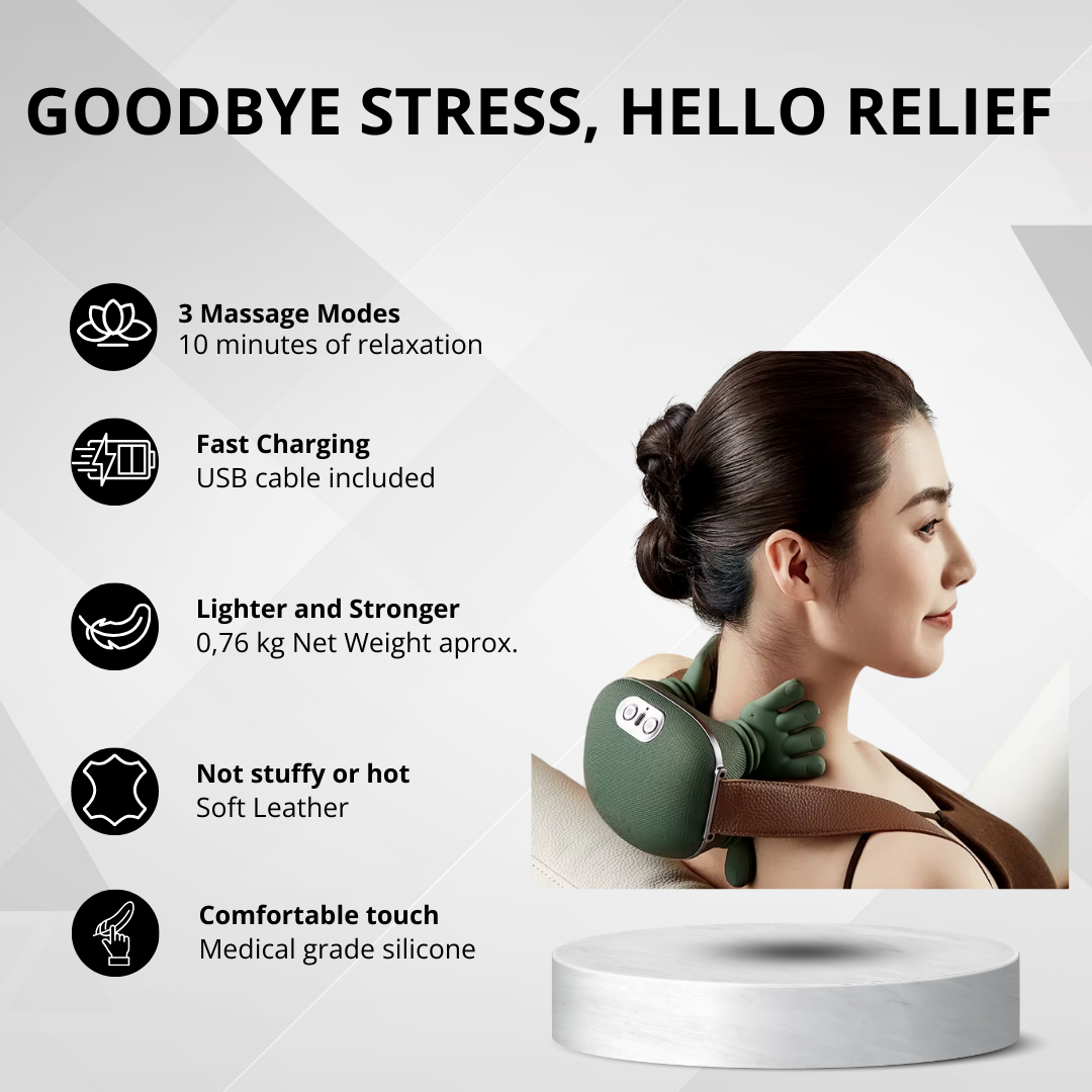 Arvona™ - Portable Neck and Back Relaxing Massager