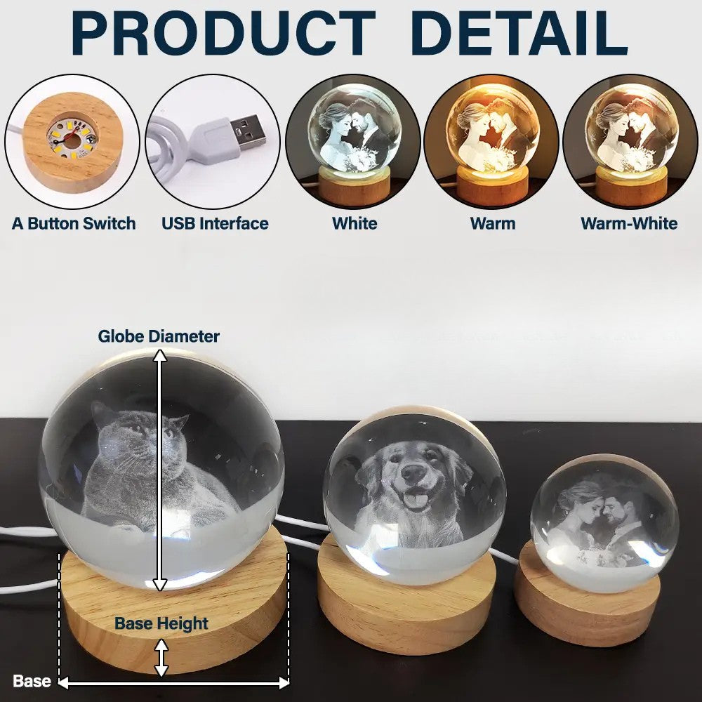 Arvona™ - Original Personalized Crystal Lamp