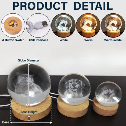 Arvona™ - Original Personalized Crystal Lamp